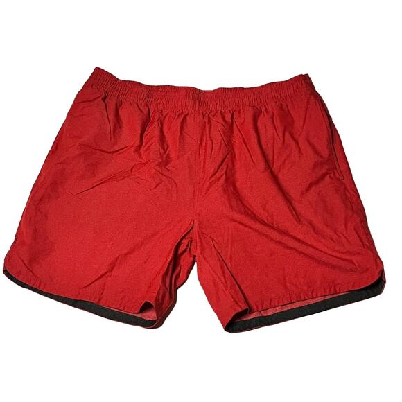 Rhone Guru Shorts •Men XXL• Perforated Running Athletic Work Out 7" in Lava Red - Picture 5 of 13